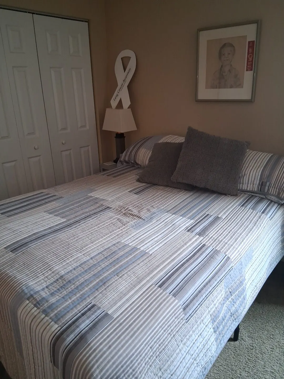 Guest bedroom after house cleaning